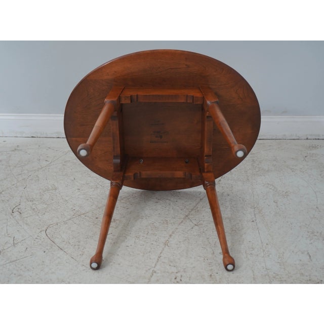 Molly Pitcher Connecticut House Maple W. Cherry Finish Lamp Table For Sale - Image 11 of 12