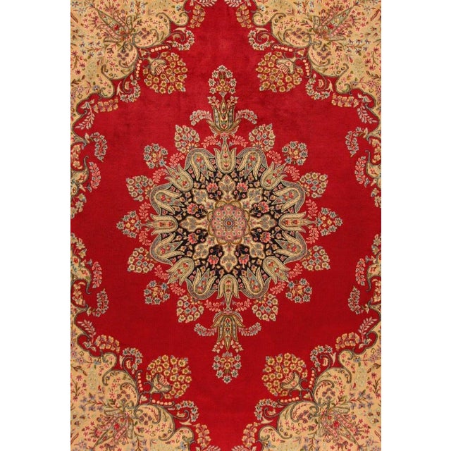 Real hand-knotted rug | Size: 404cm x 298cm | Knot density: approx. 200,000 knots/m² | Material: 100% wool (pile), 100%...