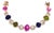 Bochic "Capri" Vintage Ruby & Multi Color Fancy Sapphire Bracelet - 18K & Silver For Sale