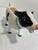 Black Vintage Ceramic Cow Creamer With Blue Bow For Sale - Image 8 of 9