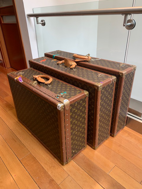 louis vuitton trunk set
