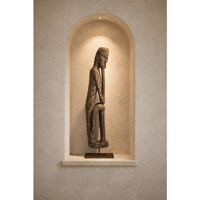 Antique Indian Wood Tribal Sculpture For Sale - Image 10 of 10