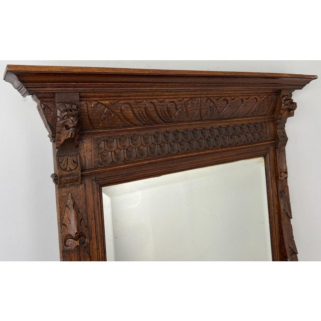 Bring timeless elegance into your home with this Antique French Oak Wall Mirror , beautifully crafted with an impressive...