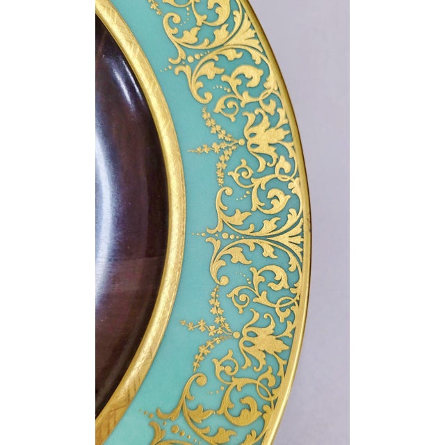 19th C Austrian Porcelain Royal Vienna Plate "Louise Duchess of Portsmouth" For Sale - Image 11 of 14