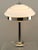 Metal Art Deco Chromed Table Lamp with Opal Glass Shade, 1920s For Sale - Image 7 of 10