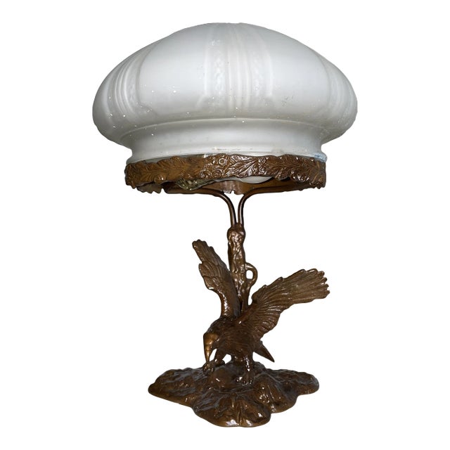 Early 1900s Bronze Eagle Lamp by Erich SchmidtKestner Chairish