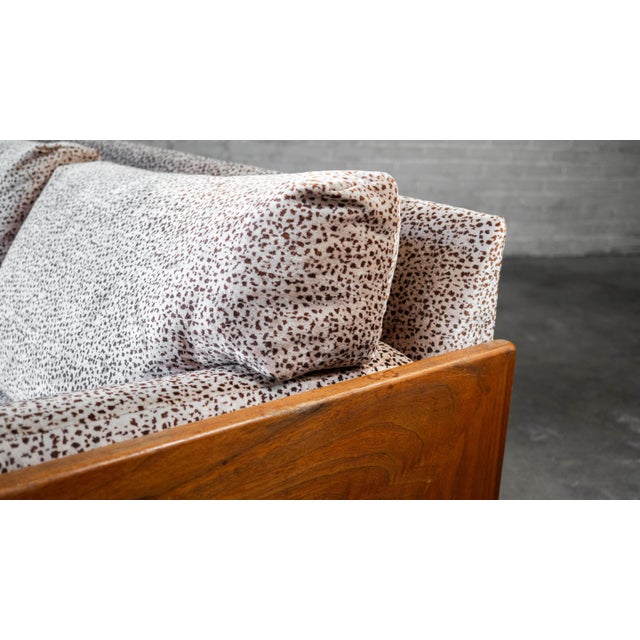 1960s Attributed to Adrian Pearsall for Craft Associates Walnut Sofa For Sale - Image 9 of 18