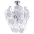 Murano Petals Chandelier Glass and Chrome from Novaresi, Italy, 1970s For Sale - Image 10 of 10