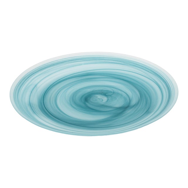 Barren Alabaster Glass Plates, Set of 4, Medium For Sale