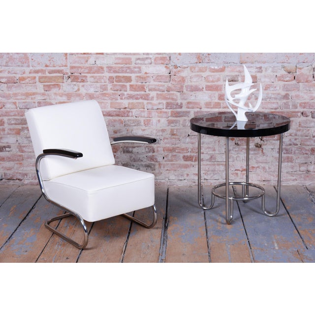 Bauhaus Chrome Armchair by W. Gispen for Mücke-Melder, Czech, 1930s For Sale - Image 12 of 15