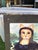1990s Cat Mona Lisa Art on Canvas Frame Reproduction For Sale - Image 4 of 7