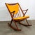 Wood Mid-Century Danish Modern Teak Rocker Attributed to Frank Reenskaug for Bramin For Sale - Image 7 of 9