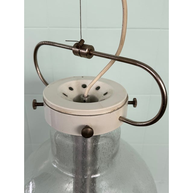 Italian Hanging Lamp with Murano Sphere Lampshade, 1960s For Sale - Image 11 of 18