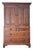 Antique English Oak Linen Press Cabinet | Circa 1860 For Sale