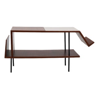 French Coffee Table with Double Top and Magazine Rack by André Monpoix, 1953 For Sale