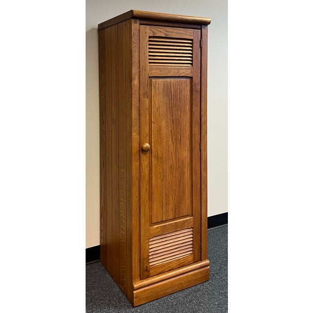 Lexington Furniture Lexington Furniture Oak Pantry / Storage Cabinet For Sale - Image 4 of 10