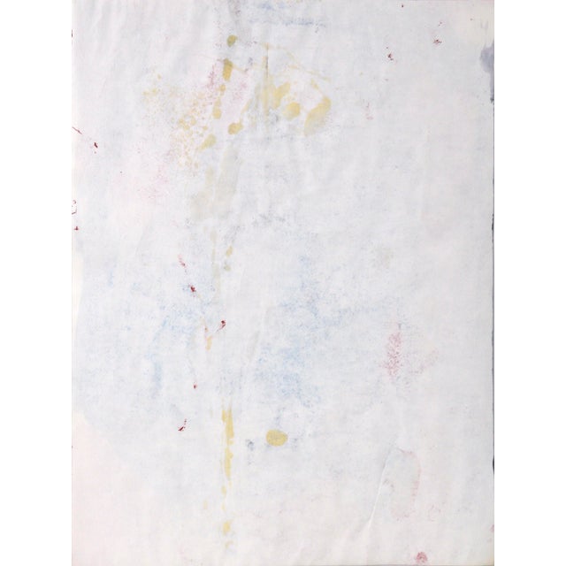 Red Flecks of Gold - Abstract Composition in Acrylic on Paper by Ricardo De Silva For Sale - Image 8 of 8