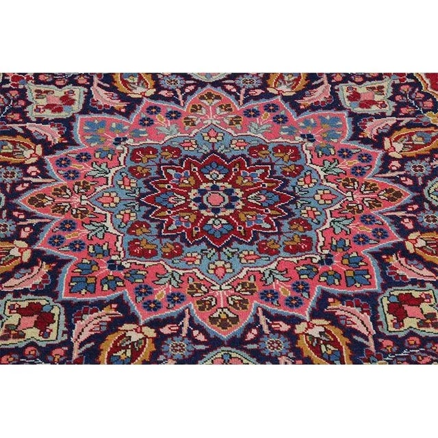 1970s 1970s Old Persian Tabriz Area Rug 9’7″ X 12’7″ For Sale - Image 5 of 13