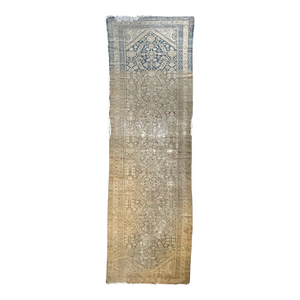 MUTED Vintage Runner Old World Meets Elevated Airy Rug 3.5 x 12.6