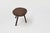 Brutalist French Oak Tripot Stool, 1850 For Sale - Image 4 of 12