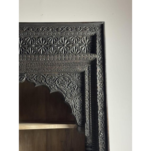 Large Indian Bookcase in Wood For Sale - Image 3 of 18
