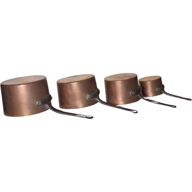 Late 19th Century A Set of 4 Large American Copper Pots For Sale - Image 4 of 7