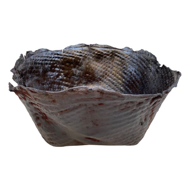 Polished Buffalo Hide Container For Sale