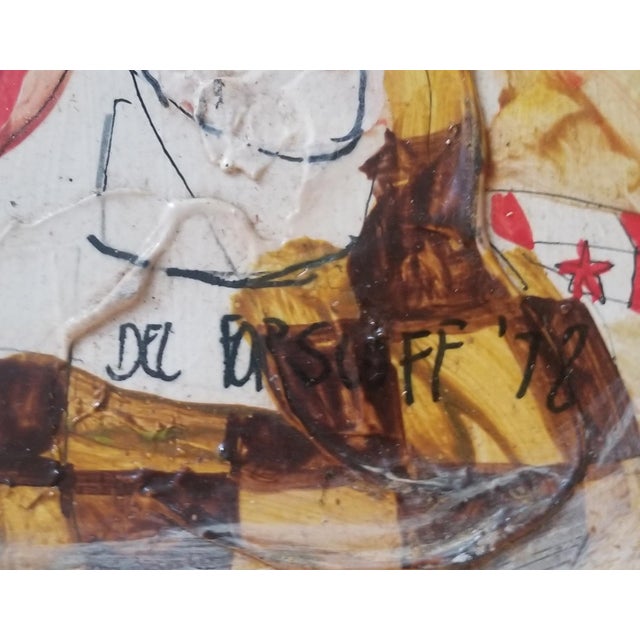 Vintage Del Forsloff Oil on Masonite For Sale - Image 4 of 5