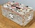 Ivory Vintage Shell Encrusted Tissue Box Holder For Sale - Image 8 of 14
