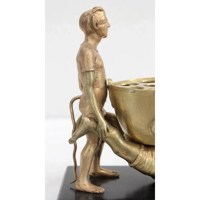 Gilded Bronze Depicting Imps Wheelbarrowing, Late 19th Century For Sale - Image 9 of 18