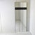 Glass Italian Mirror Coat Rack on Three-Panel Glass and Black Lacquered Wood, 1980s For Sale - Image 7 of 11