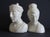 Mid-Century James Mont Style Chinoiserie Blanc De Chine Style Ceramic Busts - A Pair For Sale In New York - Image 6 of 6