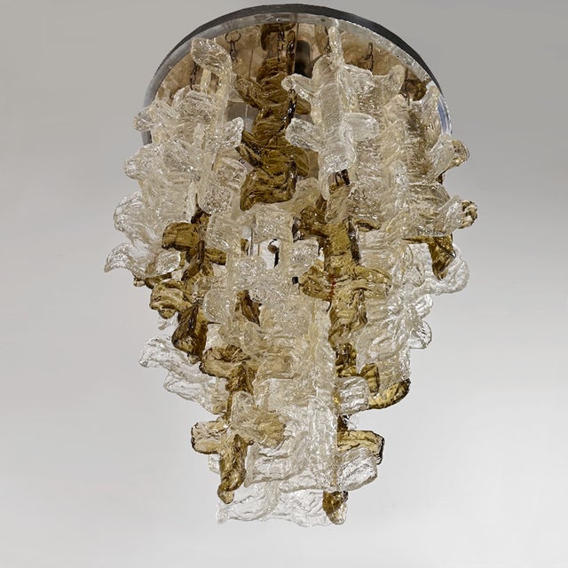 Vintage Murano Glass Ceiling Light, 1960s For Sale - Image 3 of 11