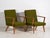 Set of Vintage Green Armchairs, 1950s For Sale - Image 4 of 8