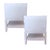 Pair of White Lacquer Two-Drawer Nightstands With Open Shelf For Sale In West Palm - Image 6 of 7
