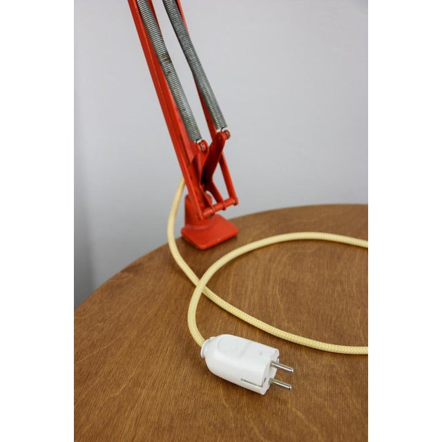 Orange Adjustable Achitect Table Lamp by Tep, 1970s For Sale - Image 9 of 14