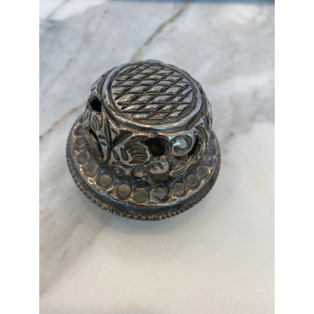 1970’s Moroccan Glass & Silver Jar With Lid For Sale In Los Angeles - Image 6 of 9