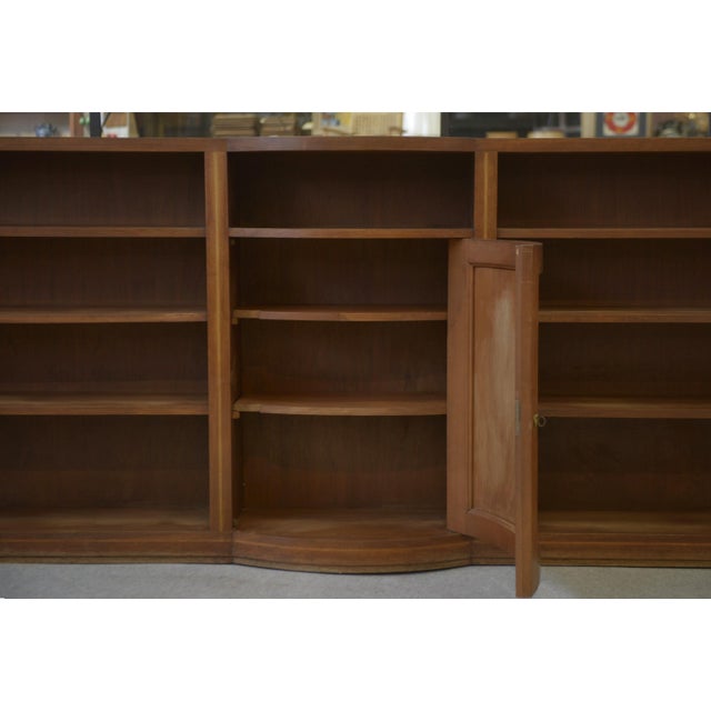 Brown English Wooden Bookcase, 1900 For Sale - Image 8 of 14