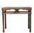 This rectangular side table is made from solid elm wood, featuring a multi-layered, molded edge on the tabletop. The frame...