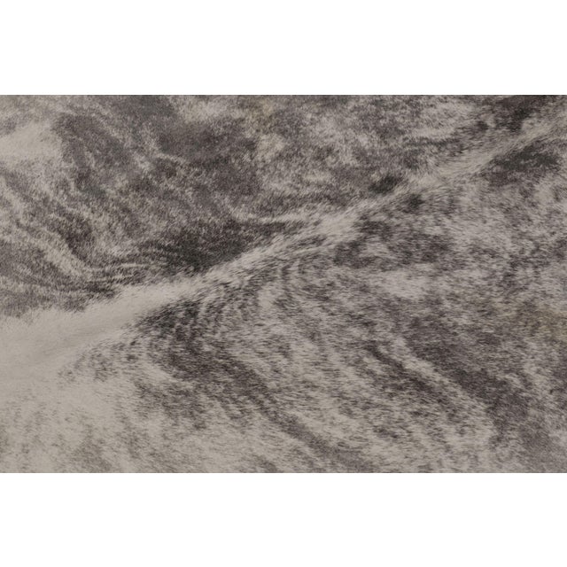 Rug & Kilim Rug & Kilim’s Large Cowhide Rug in Light Gray and Cream Tones For Sale - Image 4 of 8