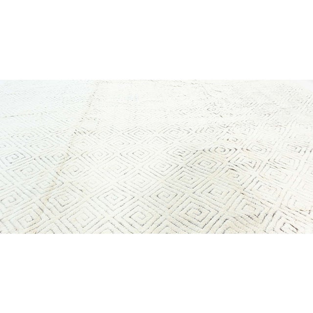 High-quality Extra Large High-Low Lattice Wool Rug by Doris Leslie Blau For Sale - Image 4 of 10