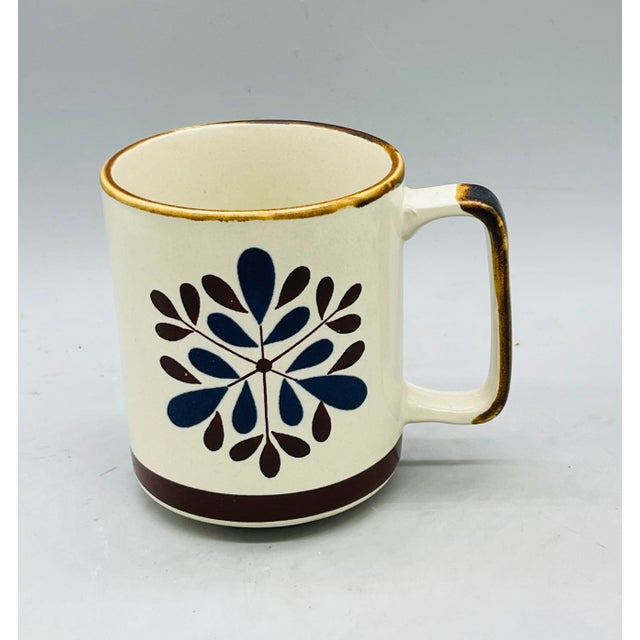 Mismatched Set of 7 Vintage Floral Stoneware Coffee Cups Chairish