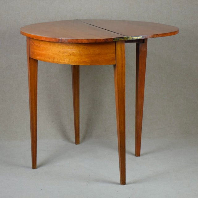 Wood Antique Gustavian Mahogany Card Table, Sweden, 1800 For Sale - Image 7 of 12