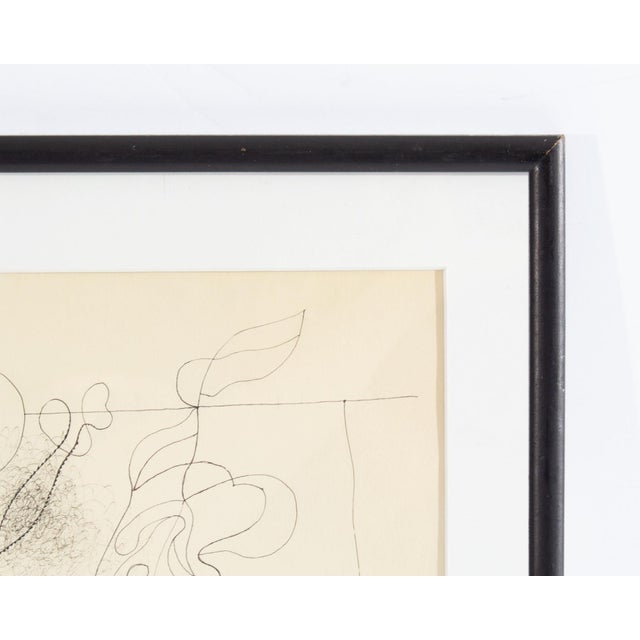 “Fraudulent Garden” Abstract Ink Drawing by William Itter For Sale - Image 4 of 7