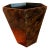 Larger Version. Of Our Hexagonal Hand Painted Fsux Tortoiseshell Bespokewastebasket For Sale