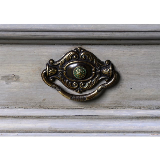 1966 Drexel French Provincial Ivory Painted Wood Nightstands (Pair) For Sale - Image 9 of 11