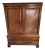 George II Style Dwarf Linen Chest in Cherry With Paneled Doors and Drawers For Sale