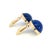 Natural Lapis Lazuli Cufflinks 14k Y Gold 40 CTW Certified, Pair For Sale - Image 12 of 13