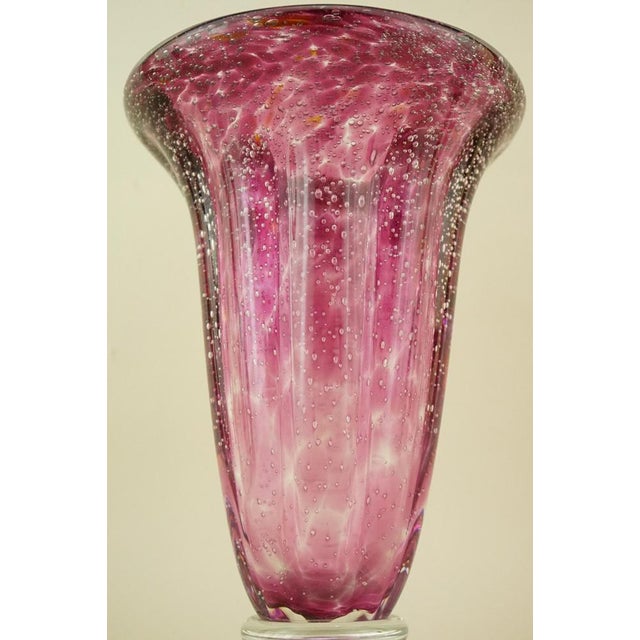 Vintage Murano Submerged Bubble Glass Vase by Ignoto, 1970s For Sale - Image 15 of 18
