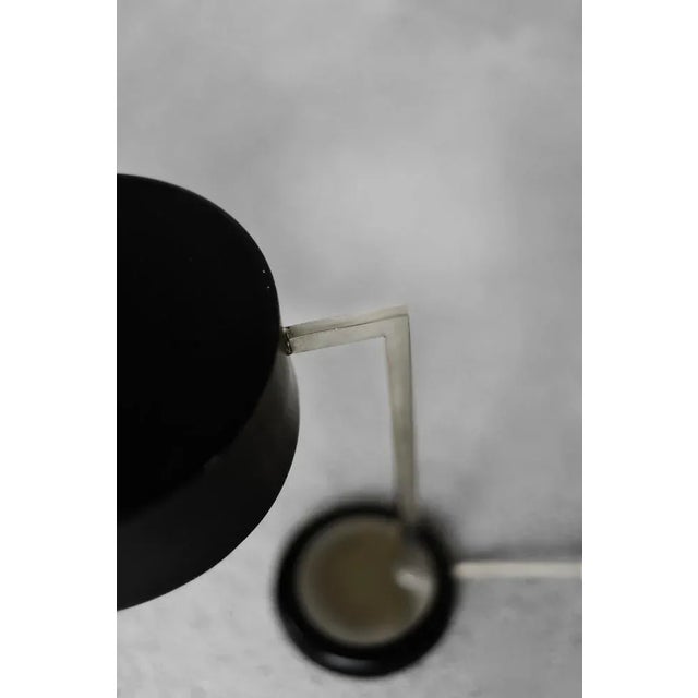 1960s Mid-Century German Modern Minimalist Black Metal Desk Lamp, 1960s For Sale - Image 5 of 10